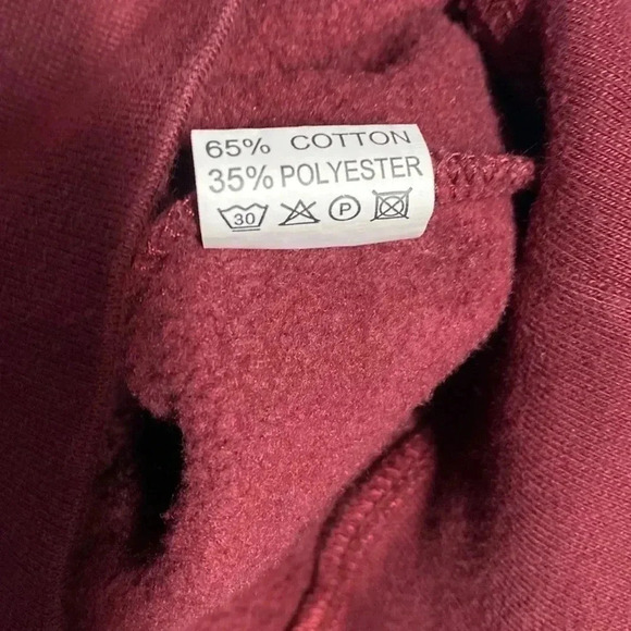 Unisex Oxford University Embroidered Crewneck Burgundy XS - Picture 6 of 6